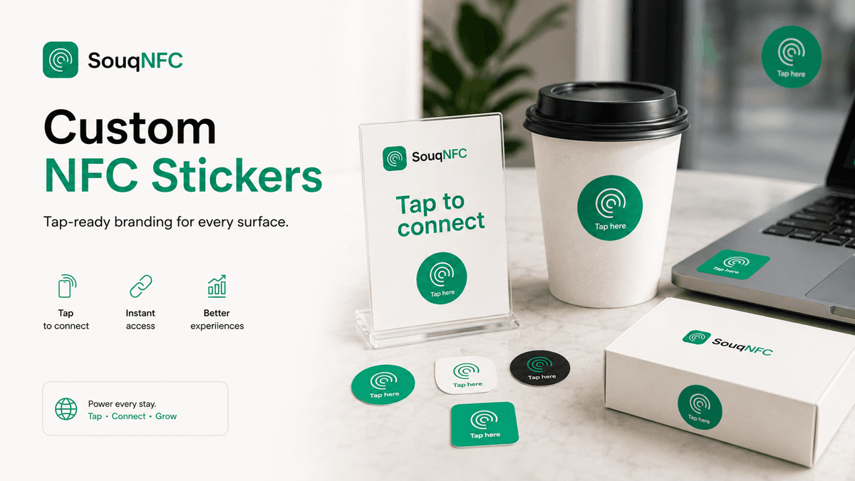 Custom NFC Stickers Dubai for Branded Taps Custom NFC Stickers Dubai for Branded Taps