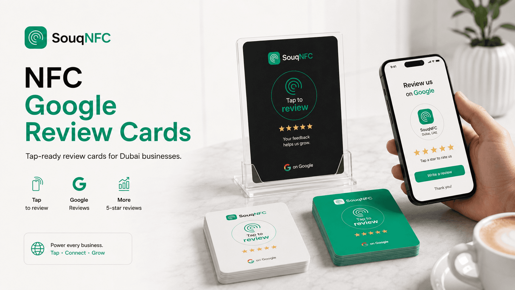 Google review NFC cards Dubai