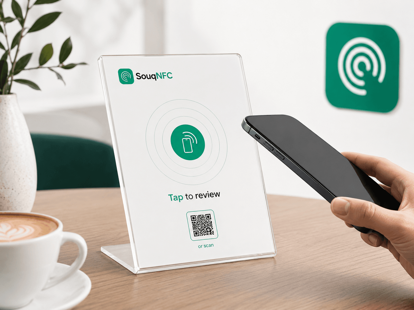 Google review NFC stand Dubai