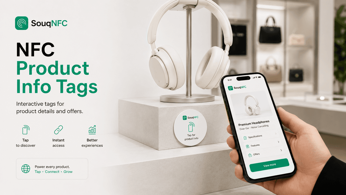NFC Product Info Tags Dubai for Retail Displays NFC Product Info Tags Dubai for Retail Displays